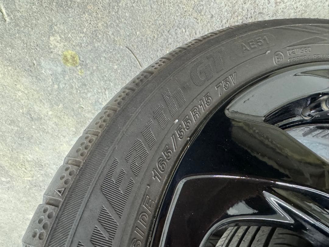 s*p様 引取歓迎　S660 純正　前期βグレード　Fサイズ15インチ 4本通し