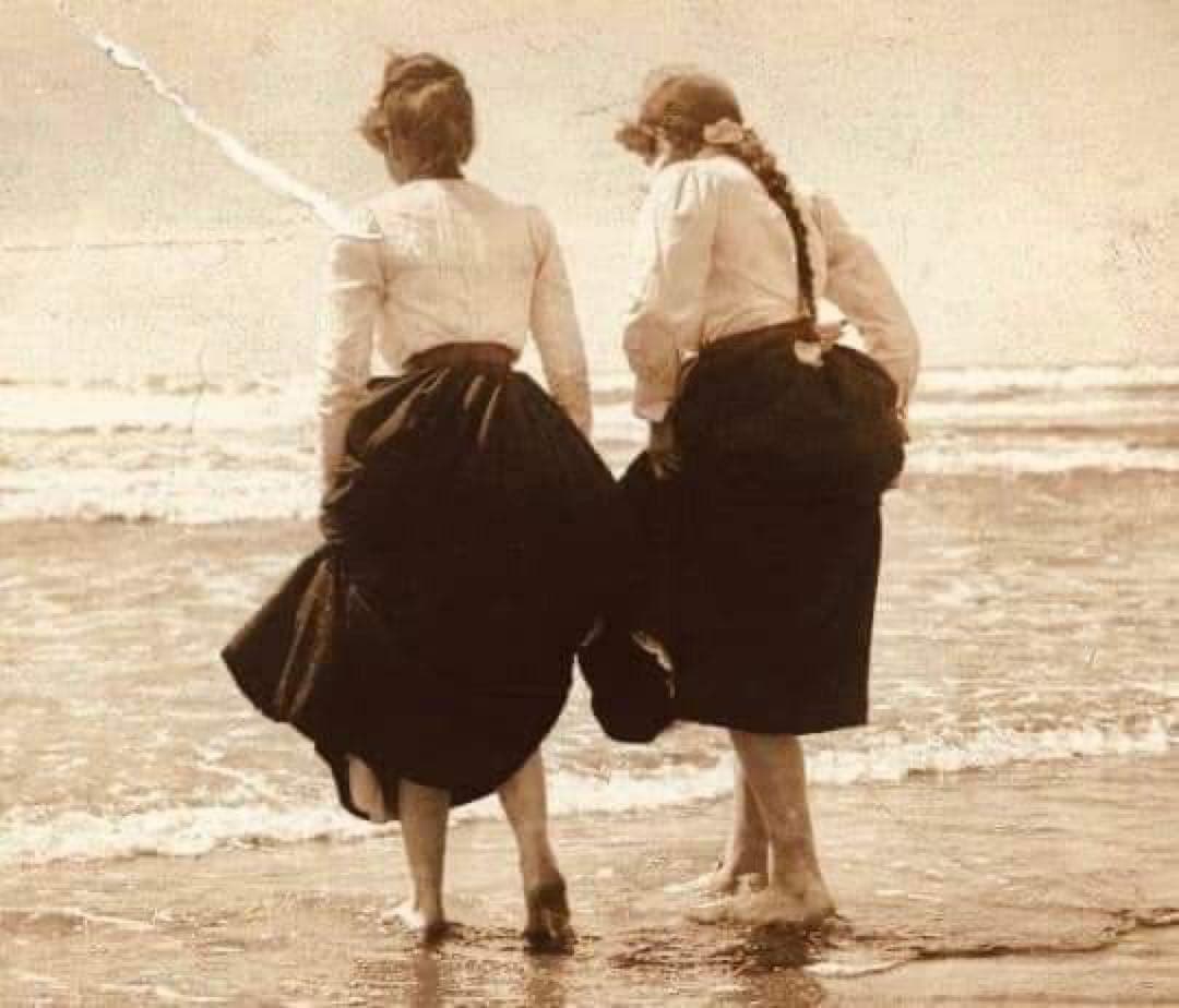 【1940s】Vintage French Linen Skirt フランス製