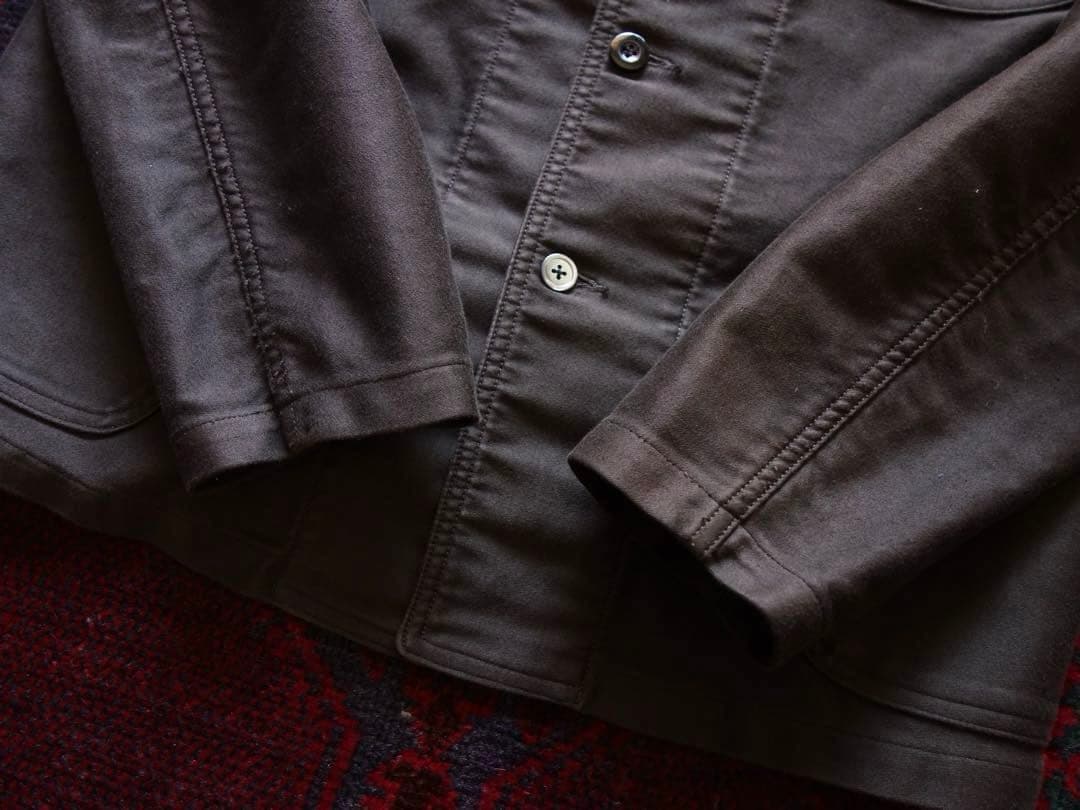 OUTIL ブラックモールスキン カバーオール 2 M相当 ウティ フレンチ