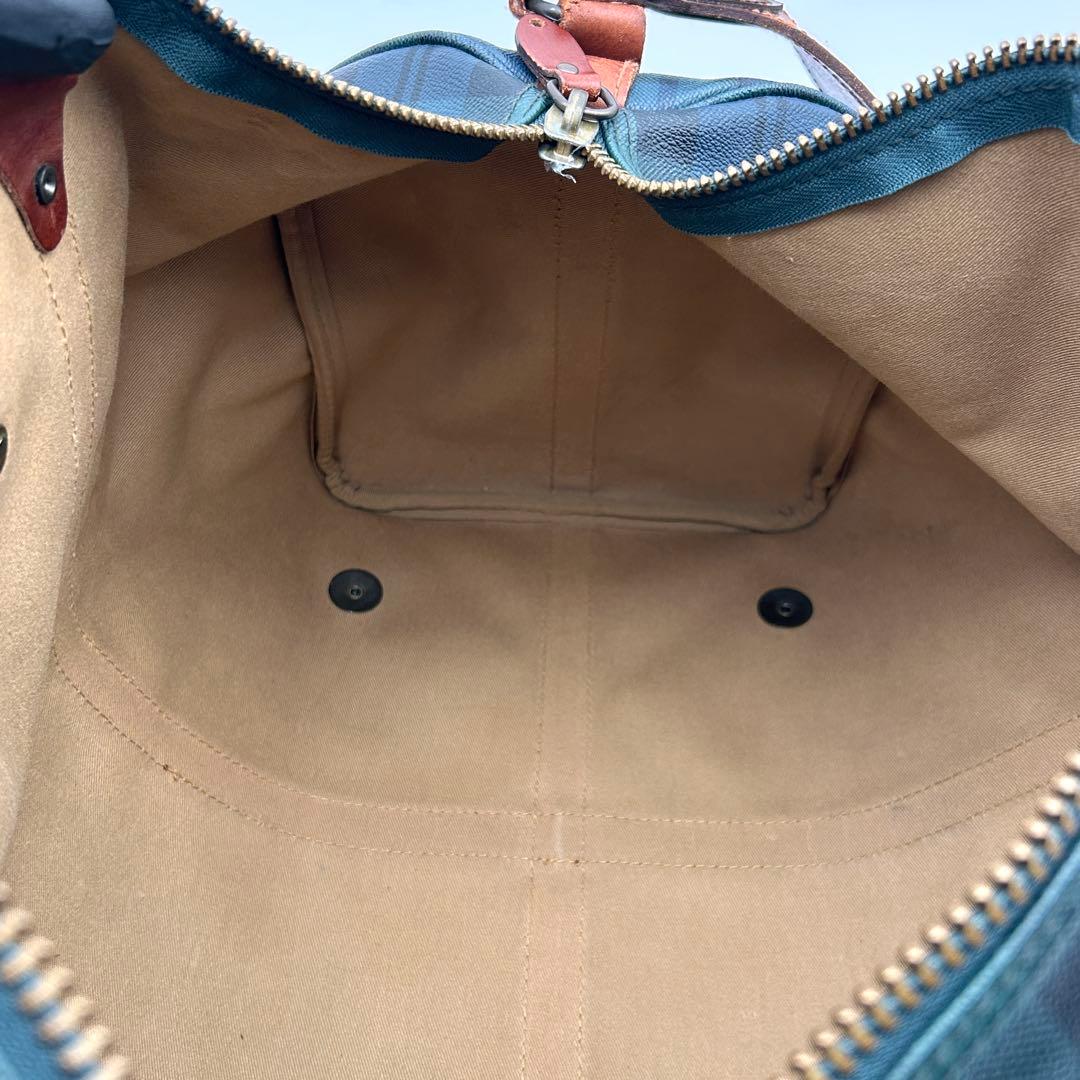 ✨美品✨ ラルフローレン 2WAY ボストンバッグ チェック 旅行 南京錠付き