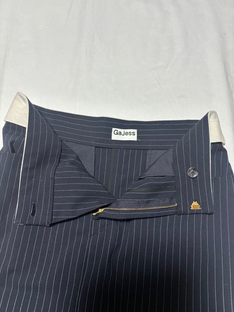 美品　Gajess Taylor Pencil Skirtネイビーストライプ36