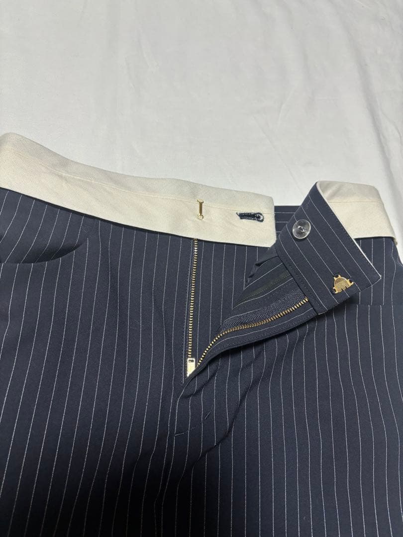 美品　Gajess Taylor Pencil Skirtネイビーストライプ36