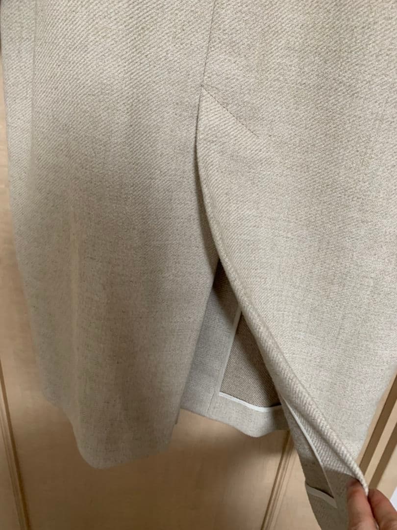 美品 UNITED ARROWS フェイクリネンノーカラーコート49,500円