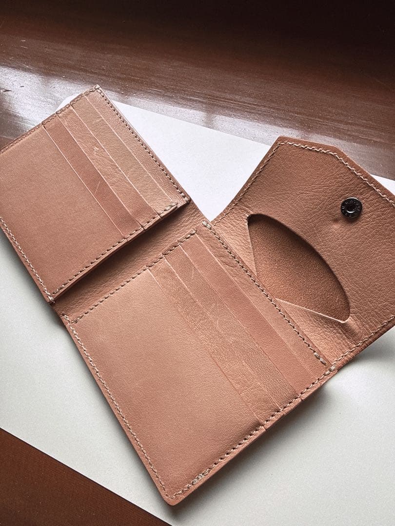 ANNAK コンパクト二つ折り財布 シルバー