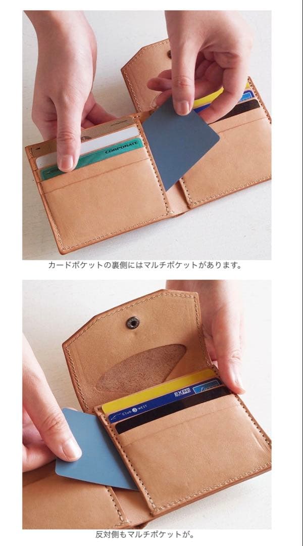 ANNAK コンパクト二つ折り財布 シルバー