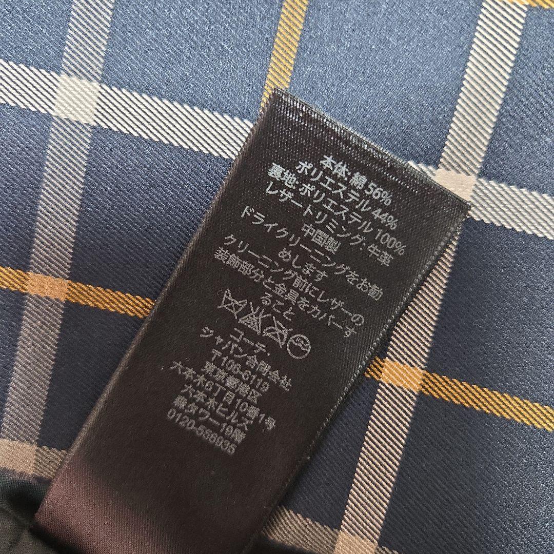 新品・未使用★COACHチェック柄トレンチコート　XS/M　ミディアム丈ベルト付