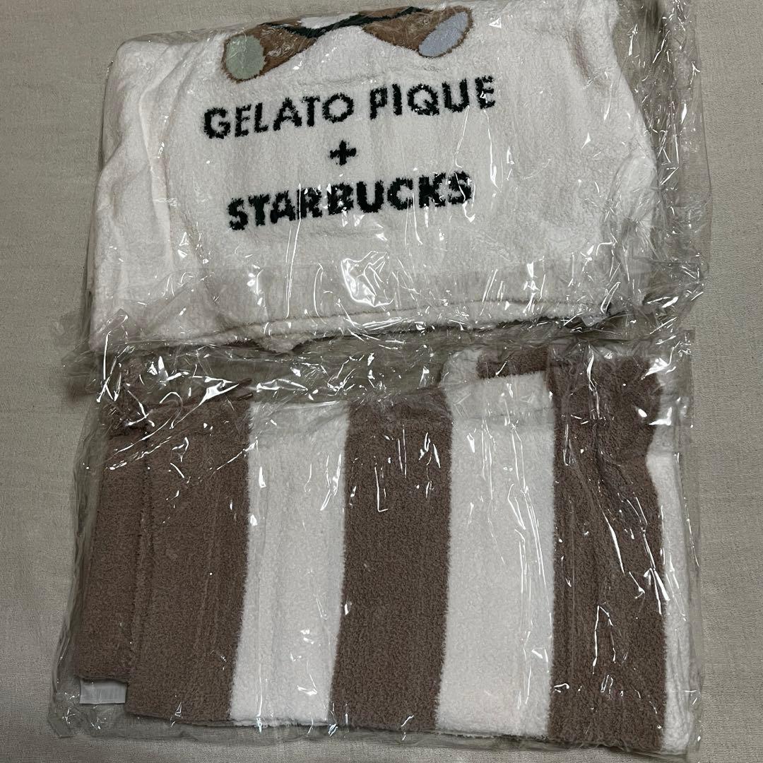 茶色　ジェラピケ スタバ コラボ gelatepique パジャマ ルームウェア