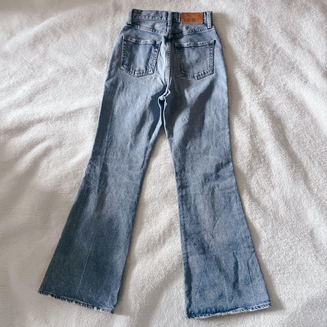 MOUSSY マウジー　MVS フレア　デニムパンツ　ブーツカット　フレアデニム
