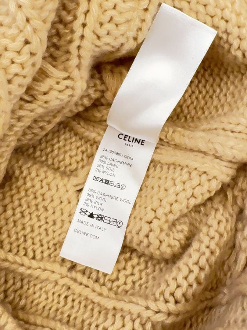 CELINE ロングカーディガン/カシミア&シルク 定価462,000円
