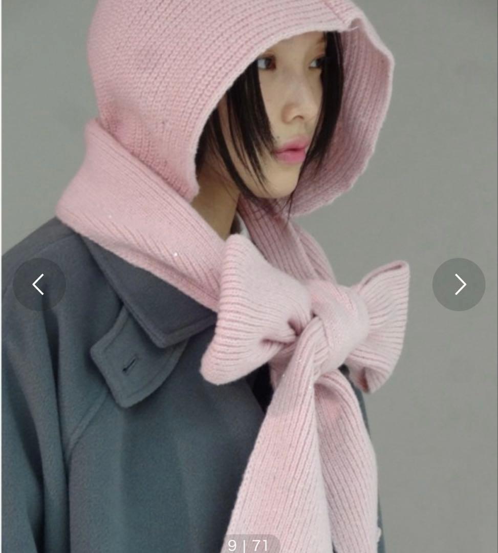 小物 FEKETE HOODED GLITTER MUFFLE