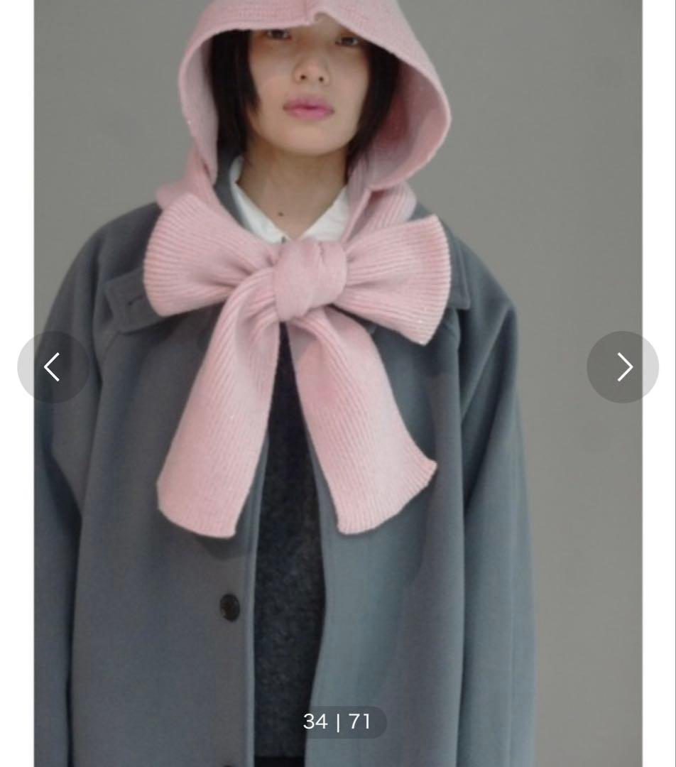 小物 FEKETE HOODED GLITTER MUFFLE
