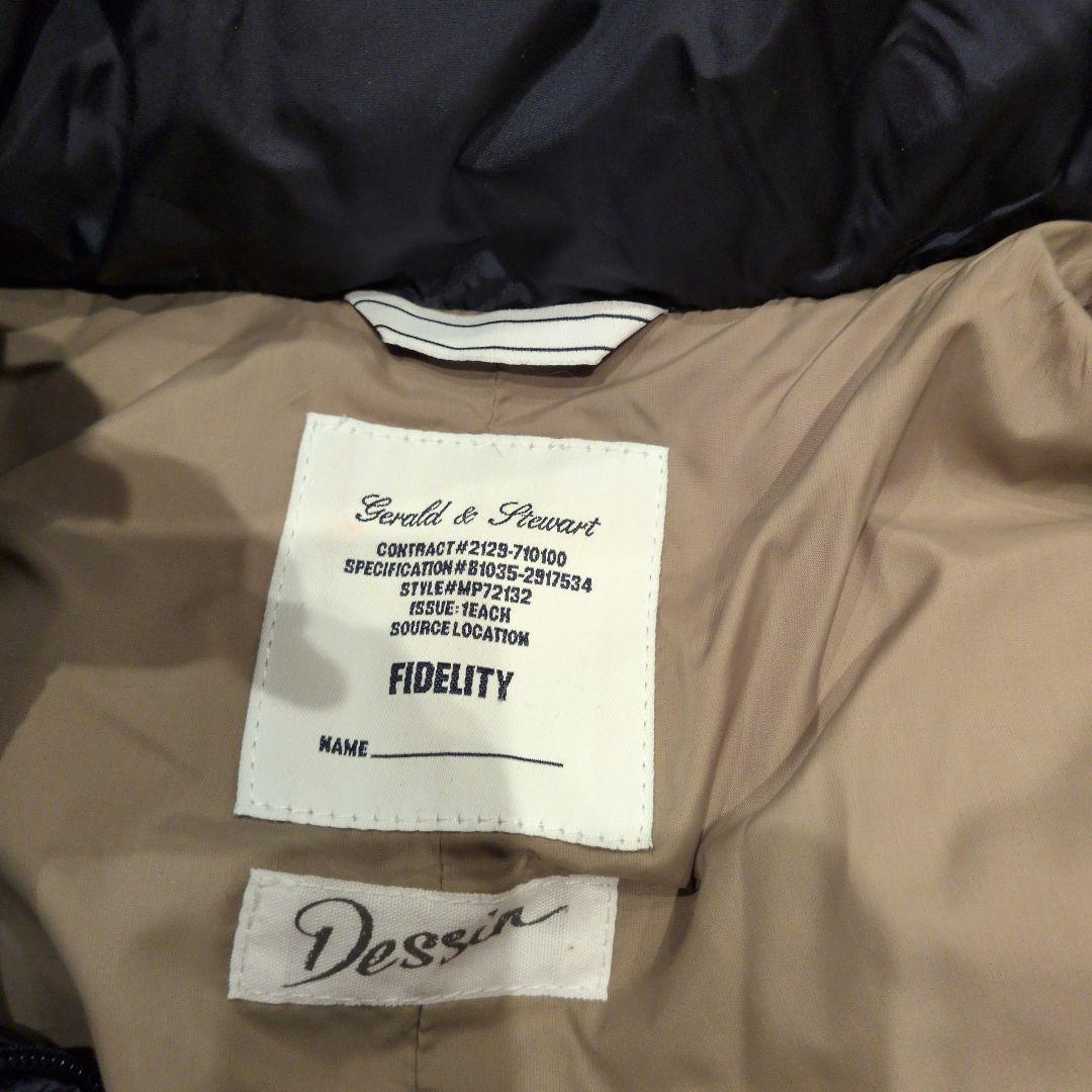 【美品】Fidelity×dessin (デッサン)ダウンコート ネイビー　S