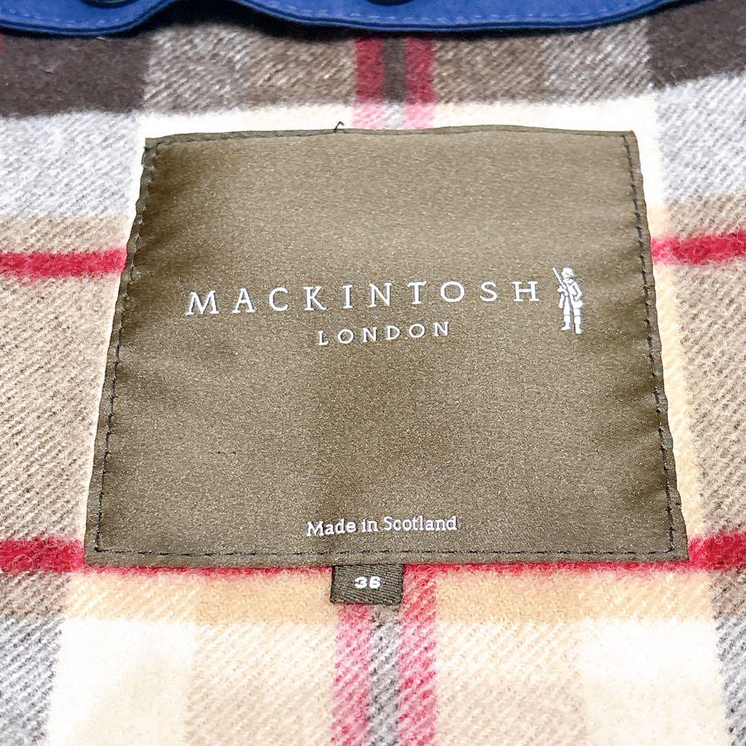 ほぼ未使用✨　マッキントッシュ　ロング　ステンカラー　コート　ゴム引　ネイビー