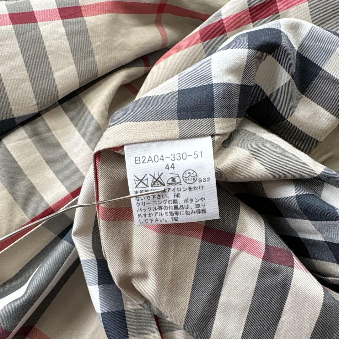☆大きいサイズ2XL☆バーバリーロンドン トレンチコート ベルト ノバチェック