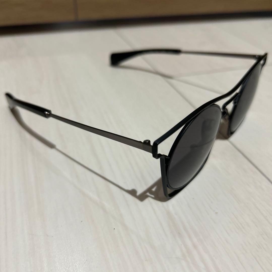 yohji Yamamoto ブラックメタルラウンドサングラス　コムデギャルソン