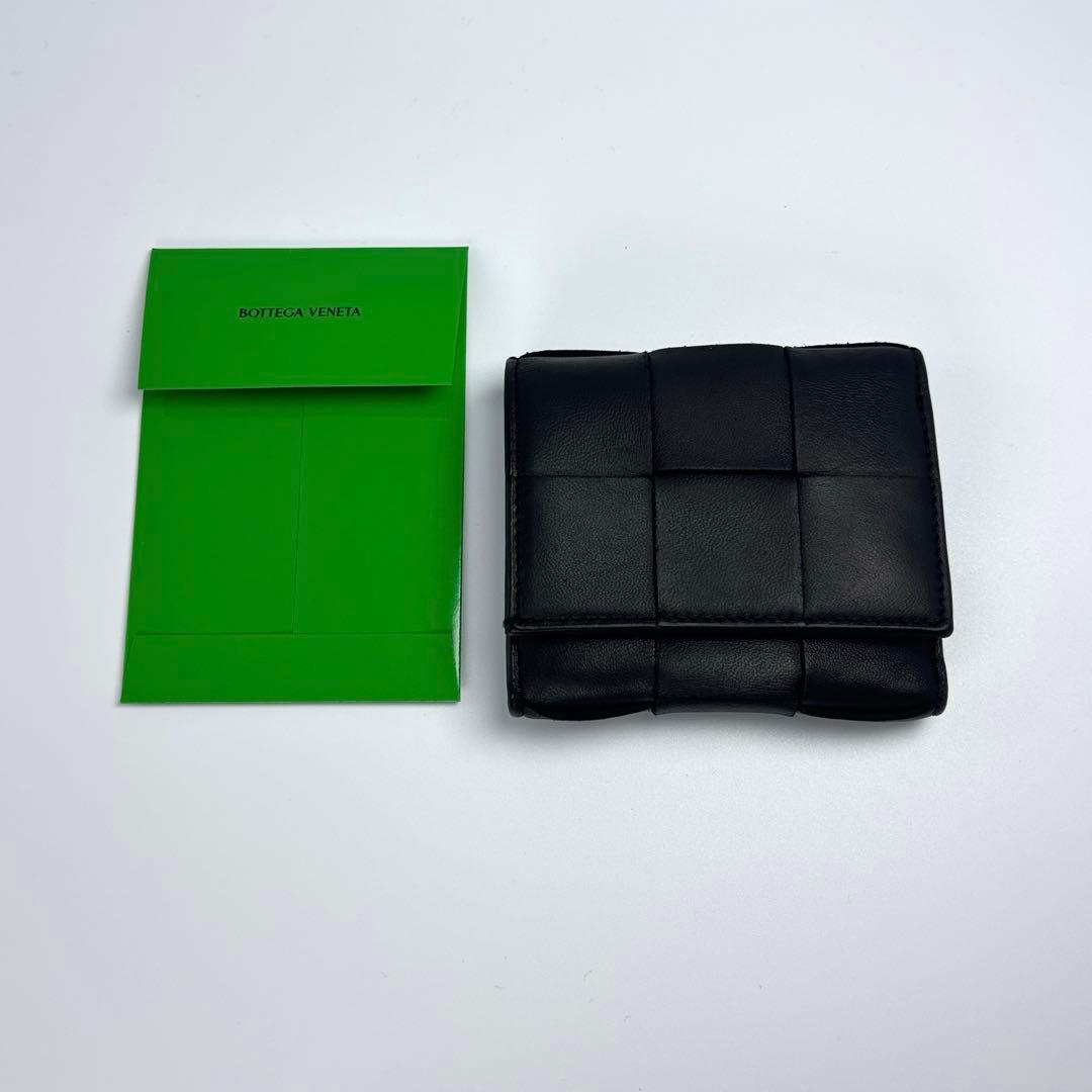 BOTTEGA VENETA 三つ折り財布 ブラック