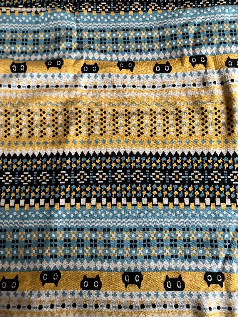 新品・未使用　Atsuko Matano ストライプ猫柄ワンピース