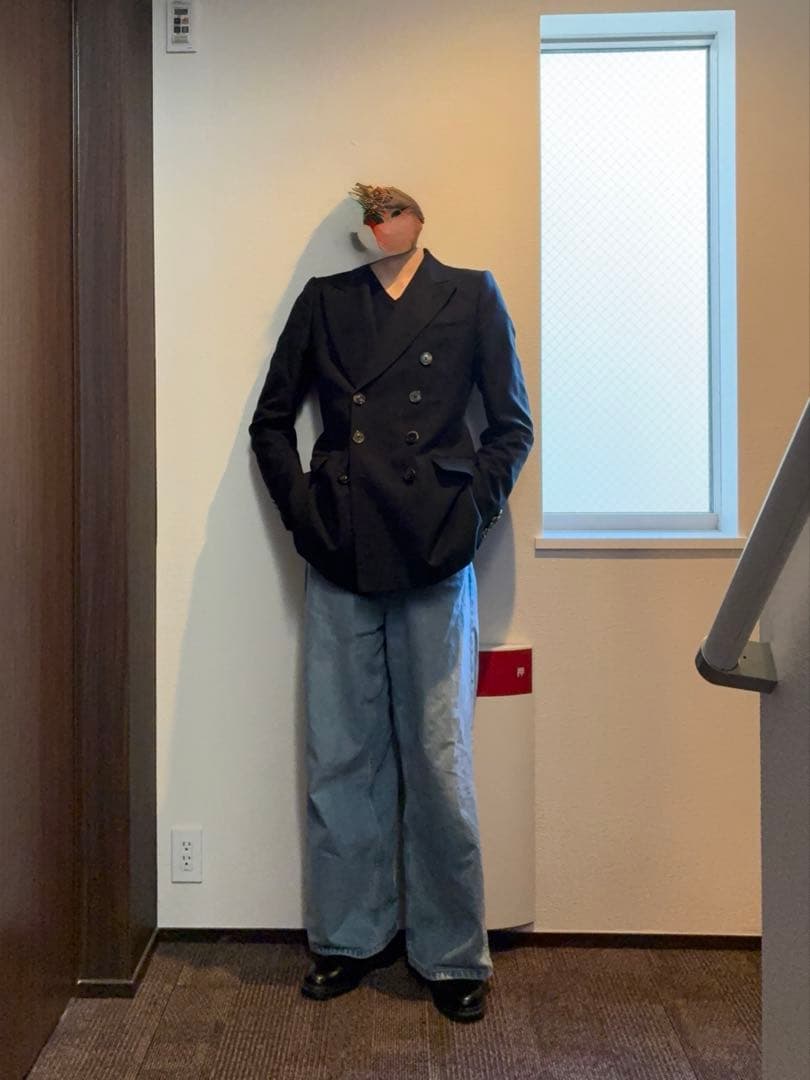 DRIES VAN NOTEN 11AW ブラック ダブルブレストジャケット