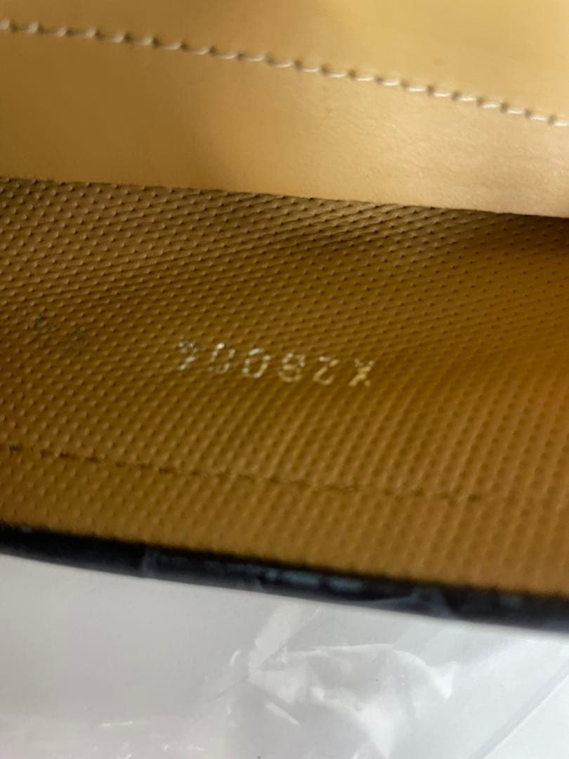 李*ル様 GIORGIO ARMANI 本革 クロコ型押し ブラック サイズ9