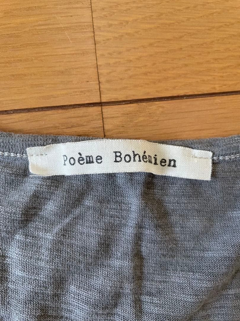 poeme bohemien ポエムボヘミアン　ヘンリーネック　シャツ