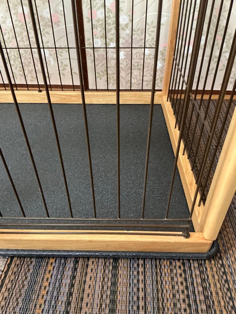 リッチェル　木製ペットサークル　90-60サイズ と犬猫用蓋付きフードボウル付き