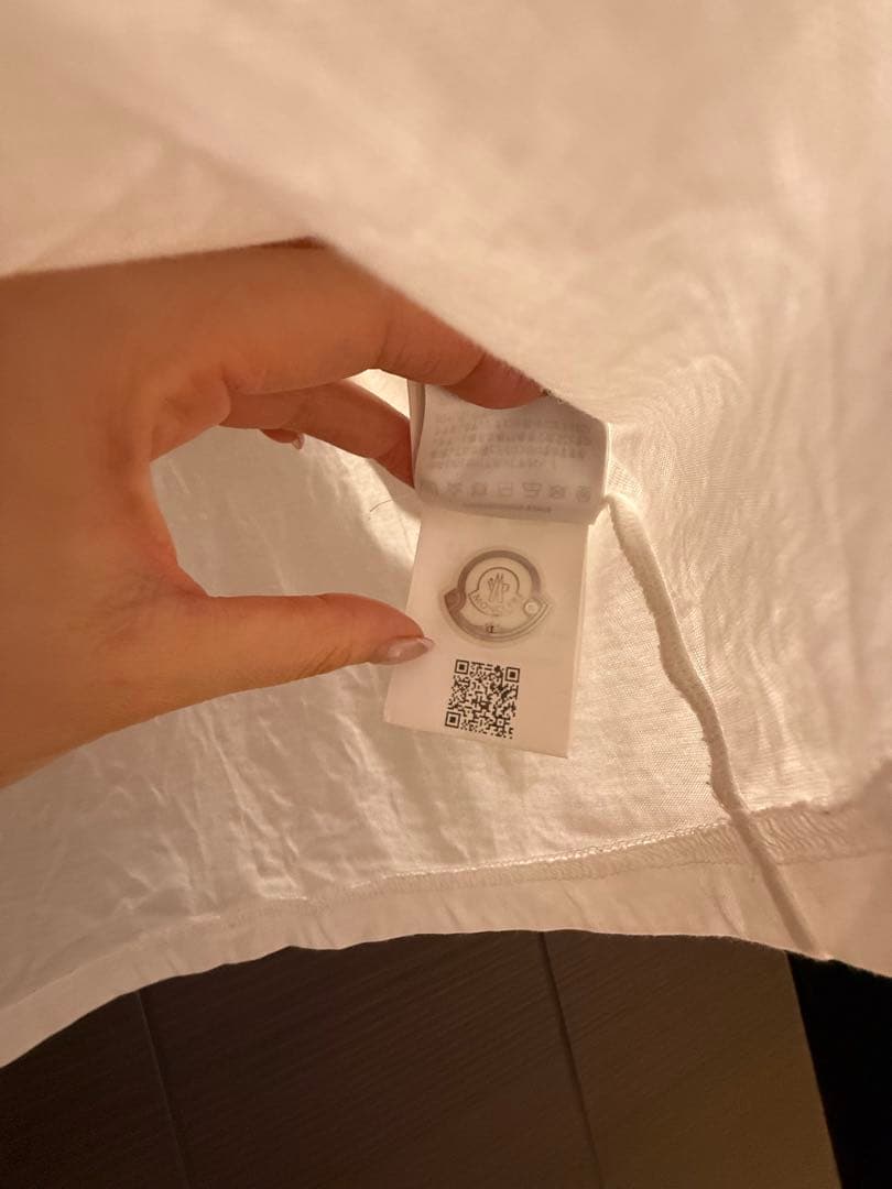 MONCLER ロゴ Tシャツ M ホワイト