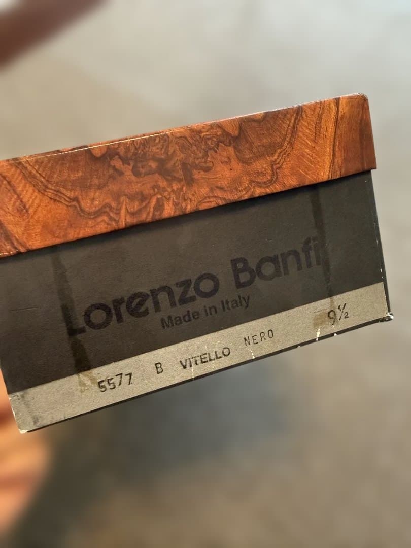 美品Lorenzo Banfi レザー デッキシューズ