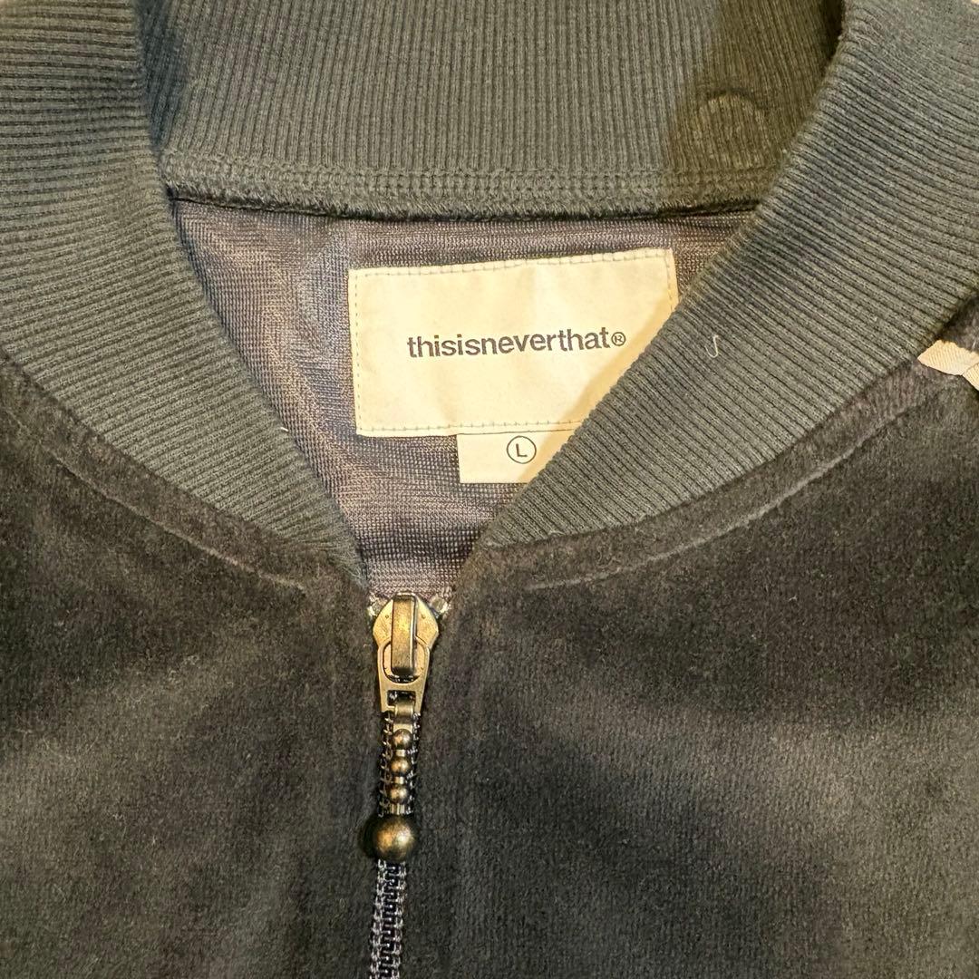 【完売品】thisisneverthat ベロア　トラックジャケット　L