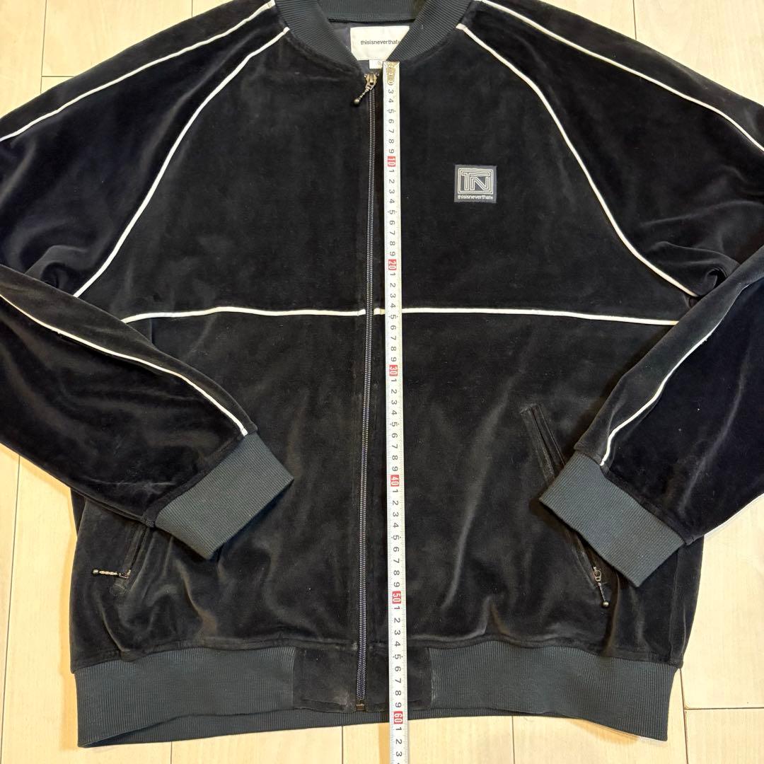 【完売品】thisisneverthat ベロア　トラックジャケット　L
