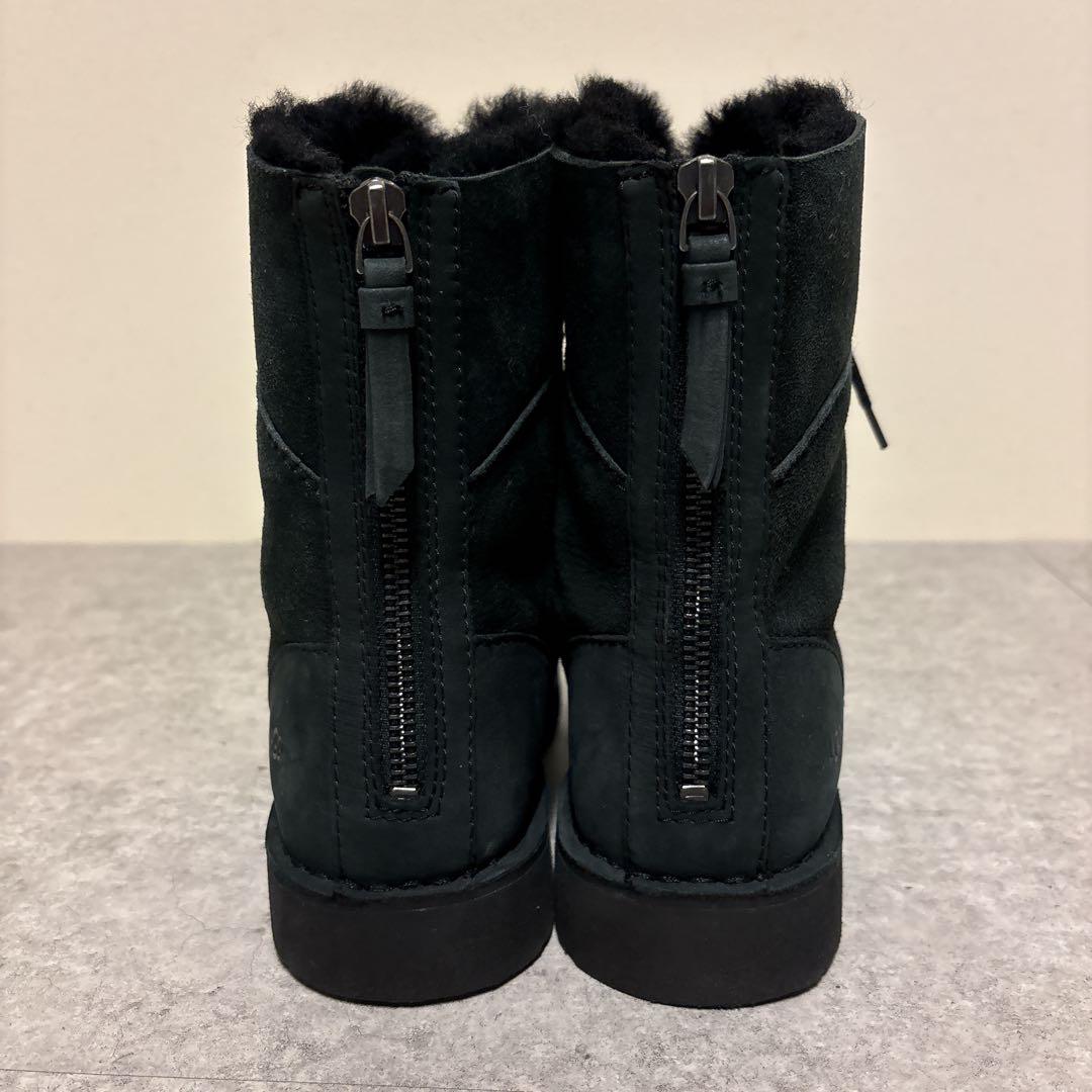 極美品✨️ 希少モデル UGG レースアップ ムートンブーツ ブラック 22.5