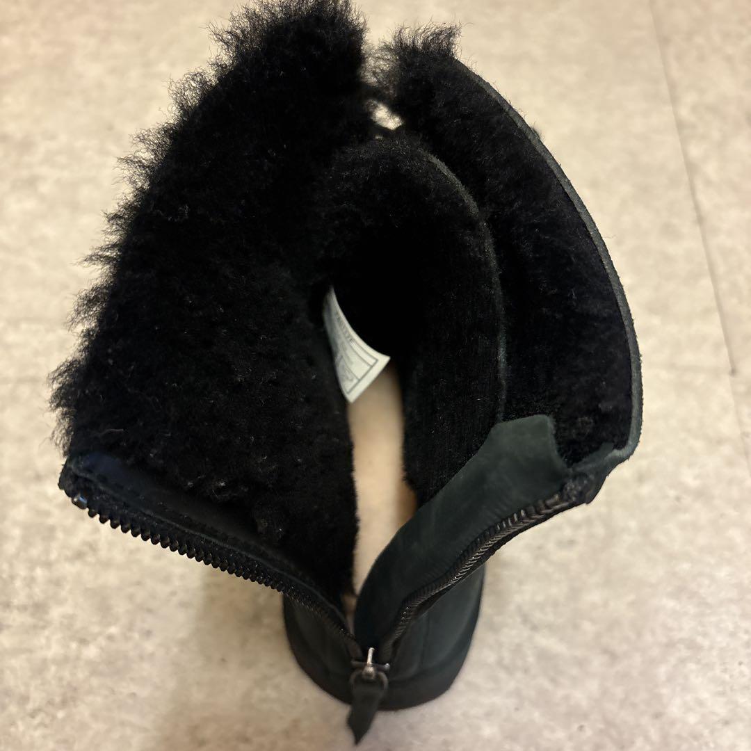 極美品✨️ 希少モデル UGG レースアップ ムートンブーツ ブラック 22.5