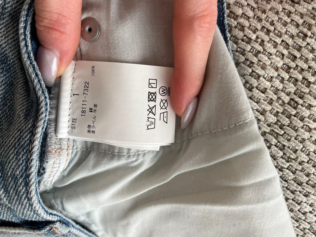 2025クラネCLANE SLASHCUTDENIMPANTS 1