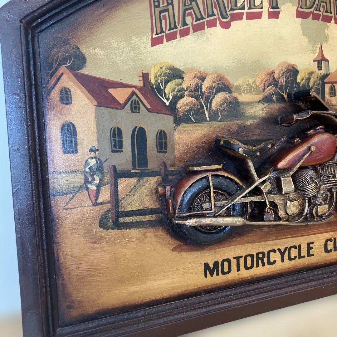 ハーレーダビッドソン HARLEY DAVIDSON 壁掛け 木製装飾