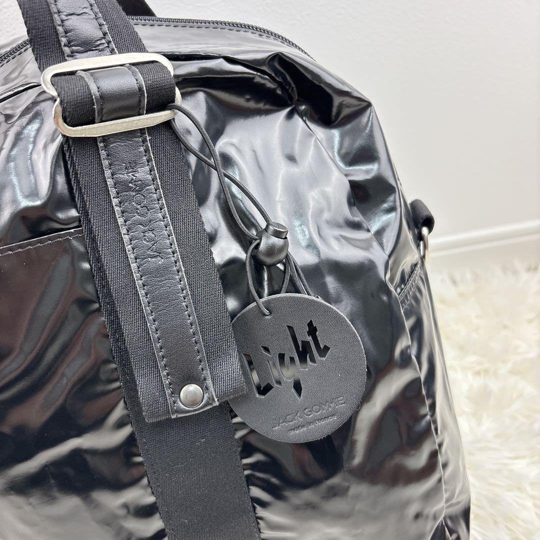 美品✨jack gommeジャックゴム ボストン 黒 Light ポーチ付