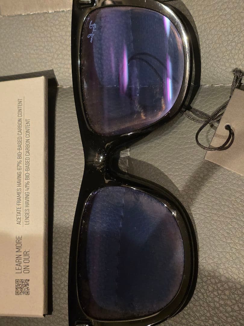 Ray-Ban RB0502S-Ｆフレームブラック　ライトブルーレンズ