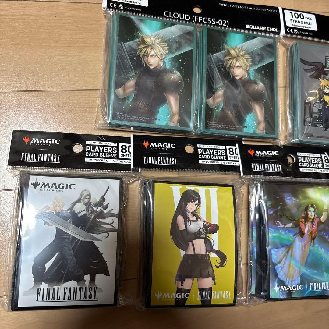 MTG FFVII プレイヤーズカードスリーブ クラウド セフィロス ティファ