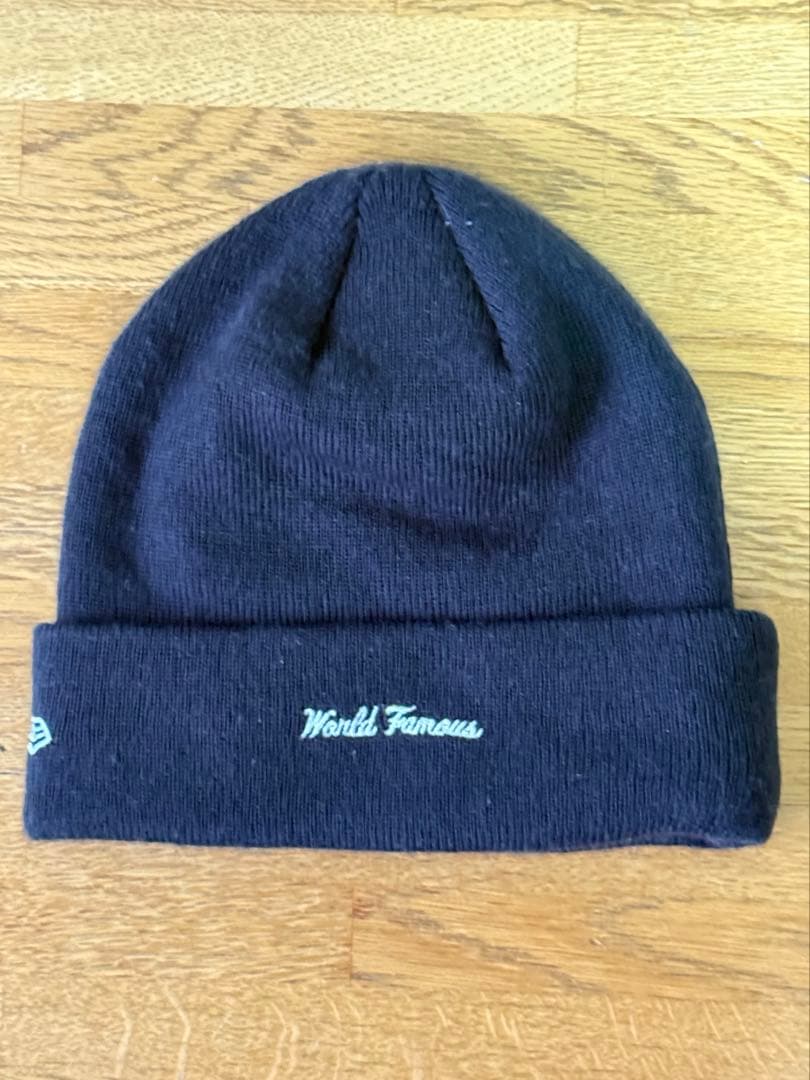 Supreme New Era Box Logo Beanie ネイビー