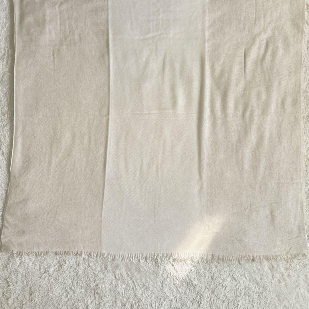 美品☆NATURAL BASIC 大判ストール cashmere ナチュラル