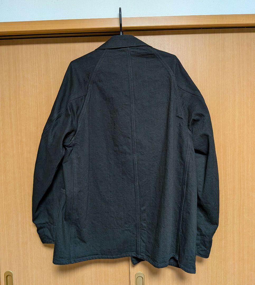 続けるマン　 COMOLI ブラック カバーオール