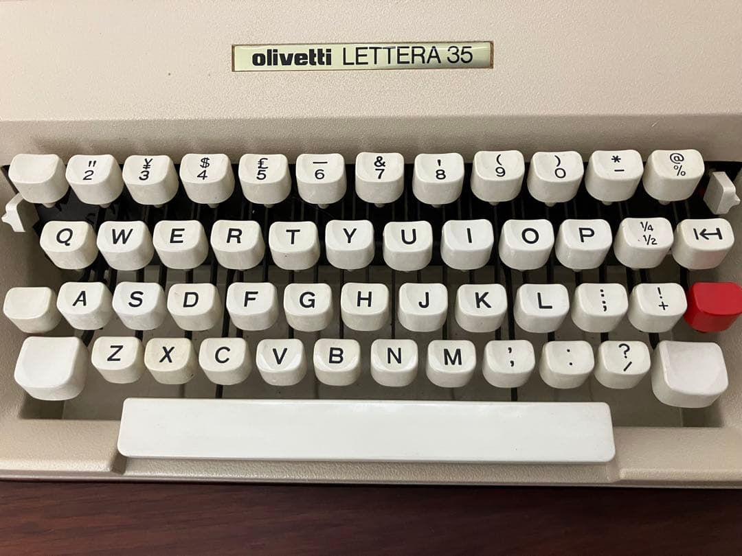 動作確認済み Olivetti オリベッティ Lettera 35 タイプライタ