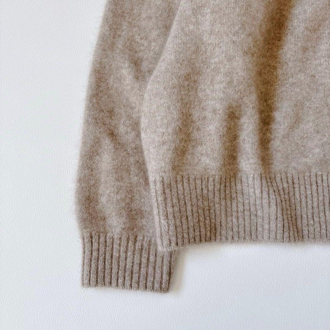 未使用級♡プラージュ ふわふわ ウールカシミヤ　Furニットカーディガン リブ
