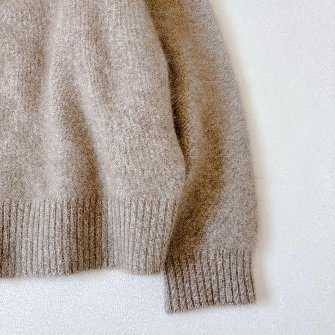 未使用級♡プラージュ ふわふわ ウールカシミヤ　Furニットカーディガン リブ
