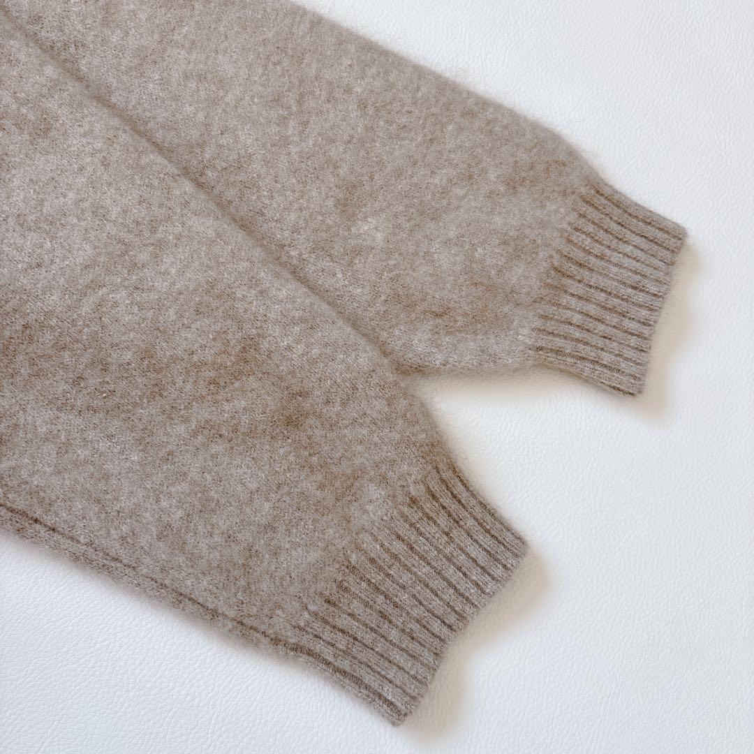 未使用級♡プラージュ ふわふわ ウールカシミヤ　Furニットカーディガン リブ