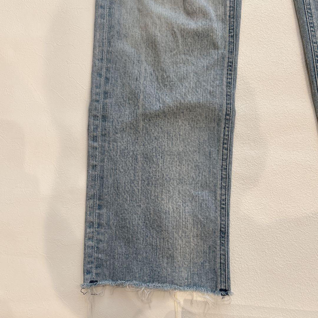 美品✨YANUK ヤヌーク ストレートデニム ボーイズ LEA ダメージ　24