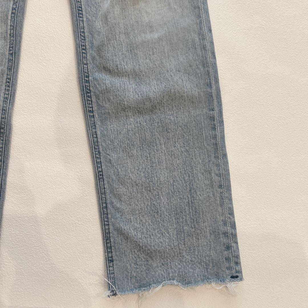 美品✨YANUK ヤヌーク ストレートデニム ボーイズ LEA ダメージ　24