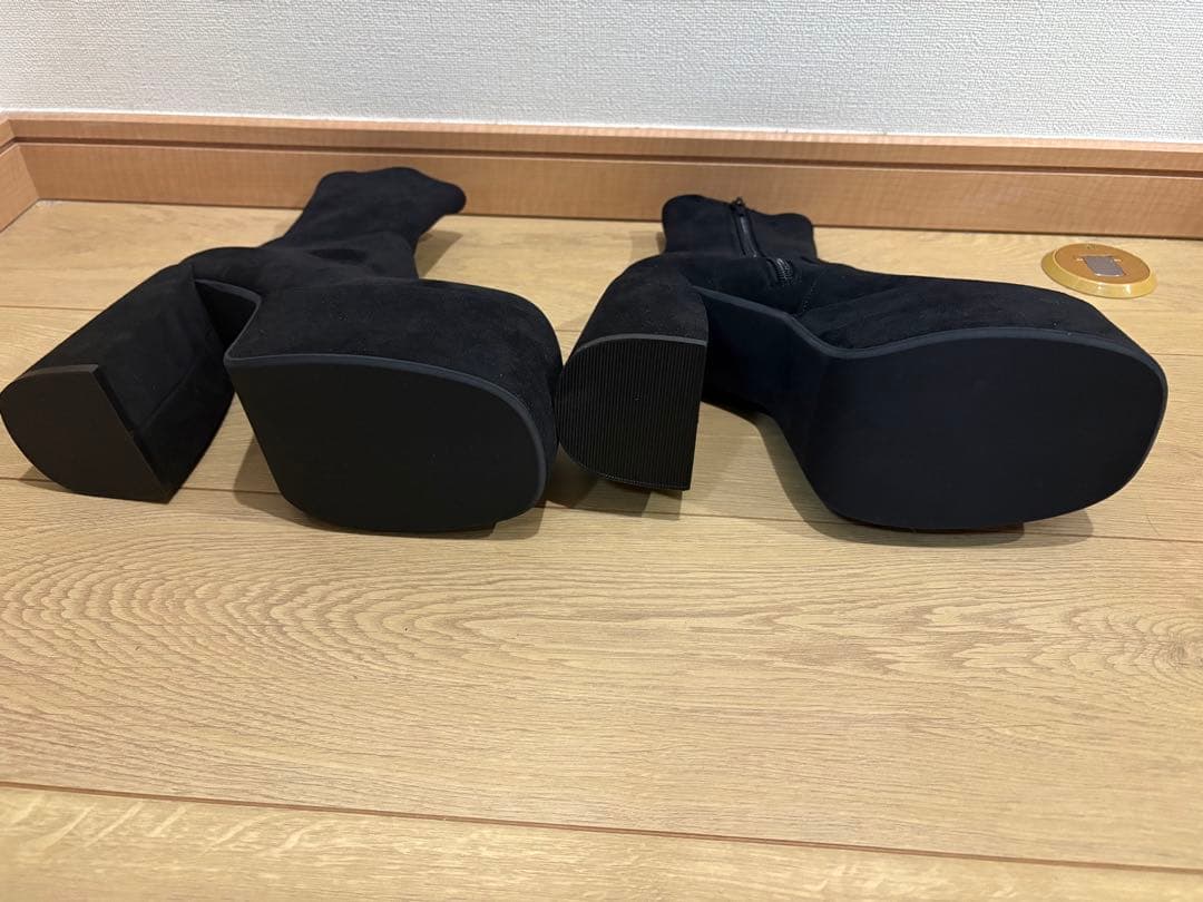 EMODA バルキープラットフォームショートブーツ S ブラック 美品 厚底