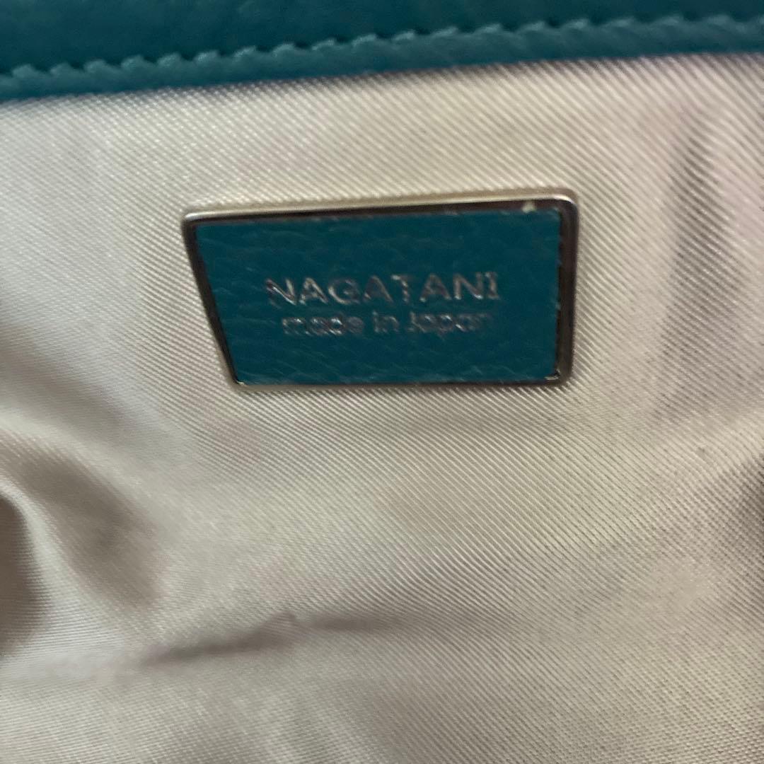NAGAYANI ティール レザー ボストンバッグ