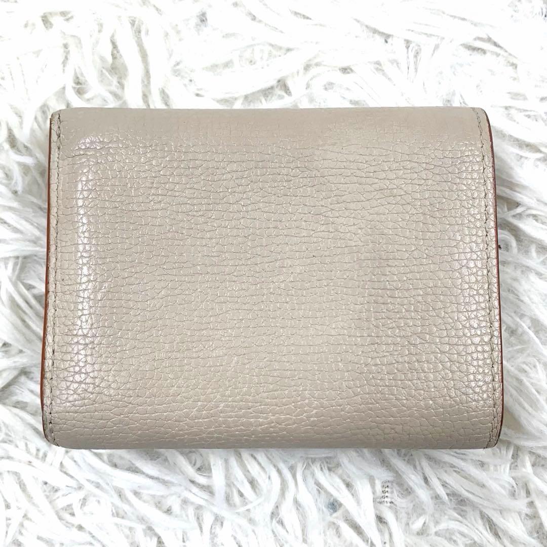 め*ん様 【✨美品✨】ロエベ 三つ折り財布 アナグラム トライフォールド ベージ