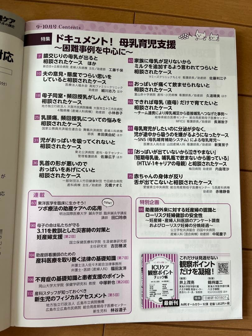 日総研　臨床助産ケア　6冊セット