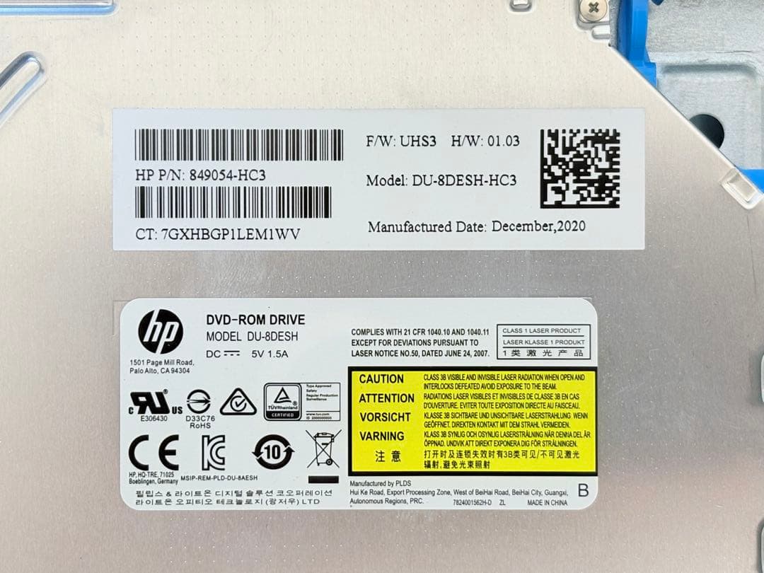 ベアボーン状態のHP Z2 Tower G5 （Xeon W-1250付き）